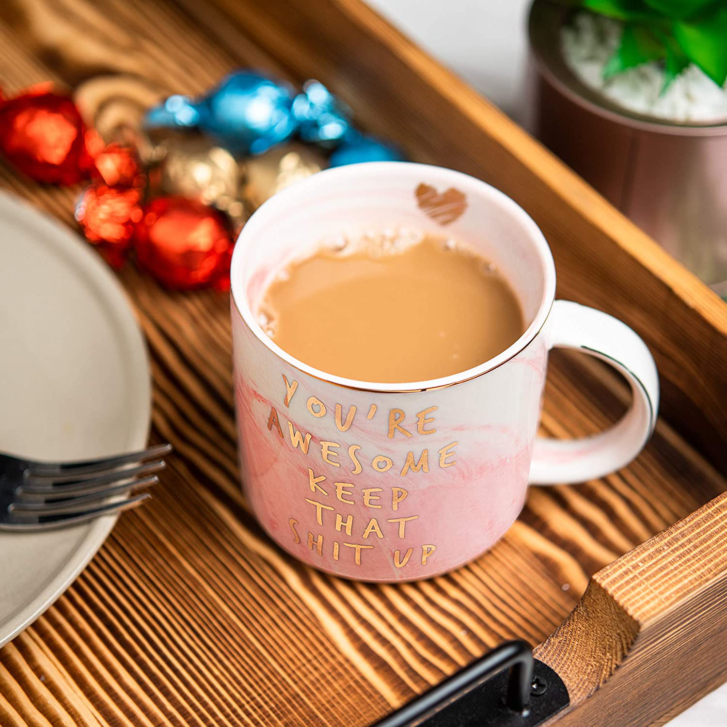 Thank You Gifts - Funny Inspirational, Thoughtful, Birthday, Friendship, New Job Gifts Ideas for Women Friends, Coworkers, Boss, Employee - Graduation Gifts for Her - Ceramic Coffee Cup Arts & Entertainment > Party & Celebration > Gift Giving Hendson   