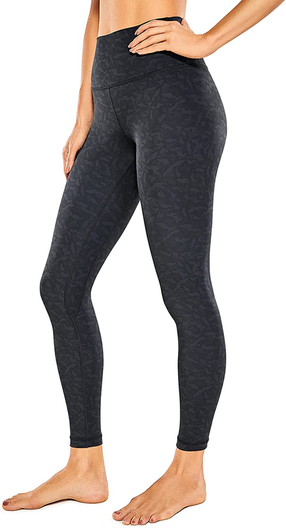 CRZ YOGA Women's Naked Feeling Yoga Pants 25 Inches - 7/8 High Waisted Workout Leggings Apparel & Accessories > Clothing > Activewear CRZ YOGA Leopard Multi 2 Small 