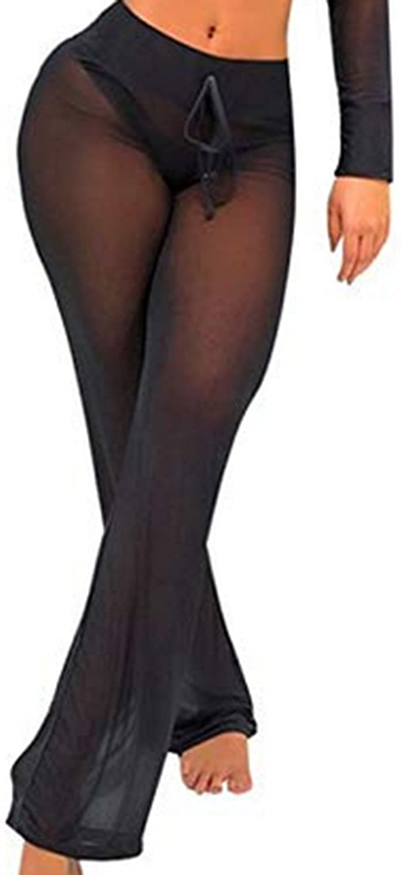 Women'S Beach Sheer Mesh Legging Pant See through Bikini Bottom Swimsuit Cover Up Apparel & Accessories > Clothing > Swimwear Kylie Max   