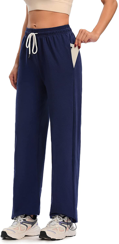 Cakcton Women'S Sweatpants with Pockets Joggers High Waisted Loose Workout Yoga Lounge Drawstring Active Casual Sports Pants Apparel & Accessories > Clothing > Activewear Kylie Max   
