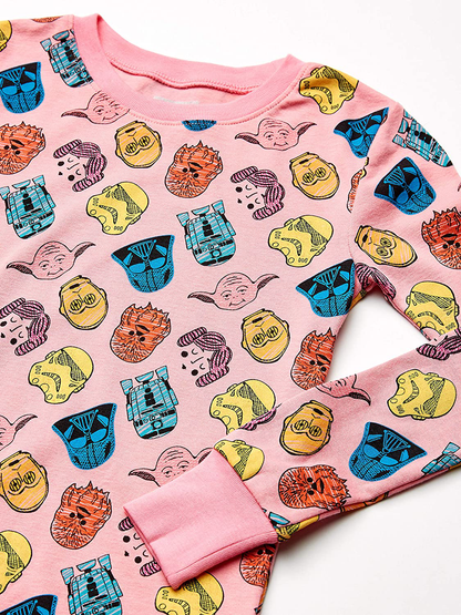 Spotted Zebra Kids' Disney Star Wars Marvel Snug-Fit Cotton Pajamas Sleepwear Sets Apparel & Accessories > Clothing > Sleepwear & Loungewear > Pajamas Kylie Max   
