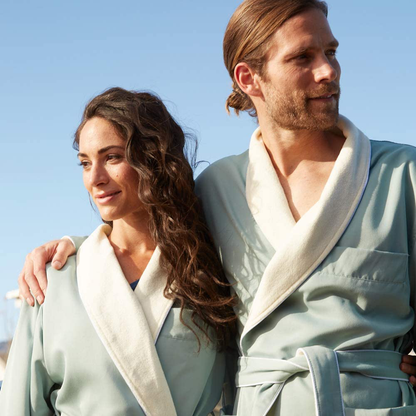 Terry Lined Microfiber Hotel Robe - Luxury Spa Bathrobe by Monarch/Cypress Apparel & Accessories > Clothing > Sleepwear & Loungewear > Robes Kylie Max   