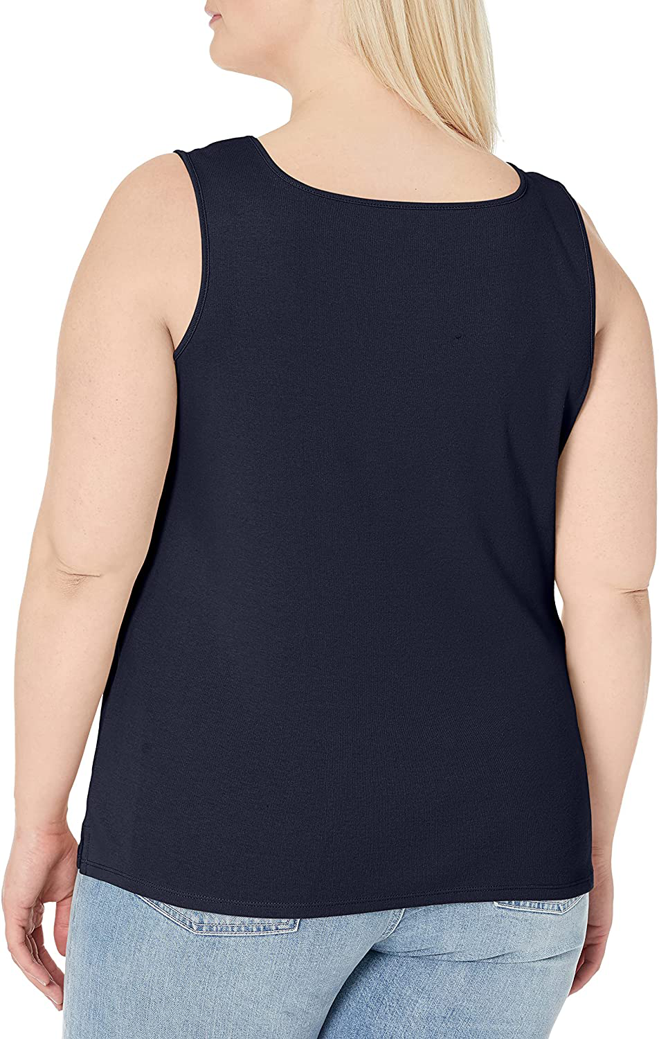 Ruby Rd. Women'S Plus-Size 1X1 Rib Square Neck Sleeveless Tank Apparel & Accessories > Clothing > Activewear Kylie Max   