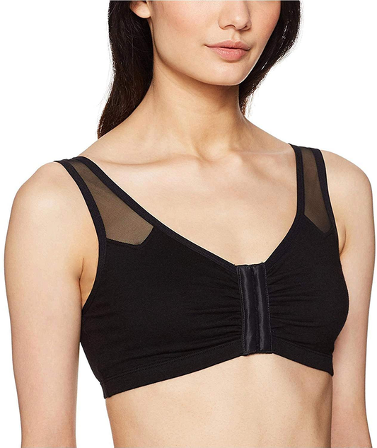 Fruit of the Loom Women'S Comfort Front Close Sport Bra with Mesh Straps Apparel & Accessories > Clothing > Underwear & Socks > Bras Kylie Max   