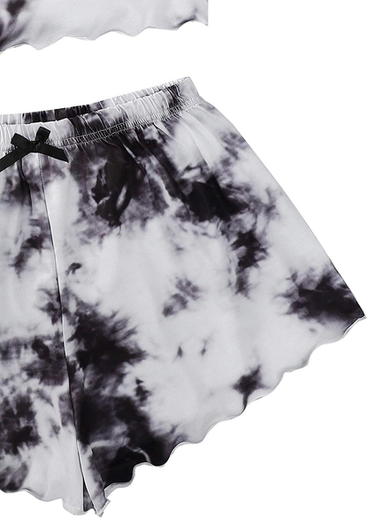 Shein Women'S Cute Cartoon Print Cami Top and Shorts Pajama Set Apparel & Accessories > Clothing > Sleepwear & Loungewear Kylie Max   