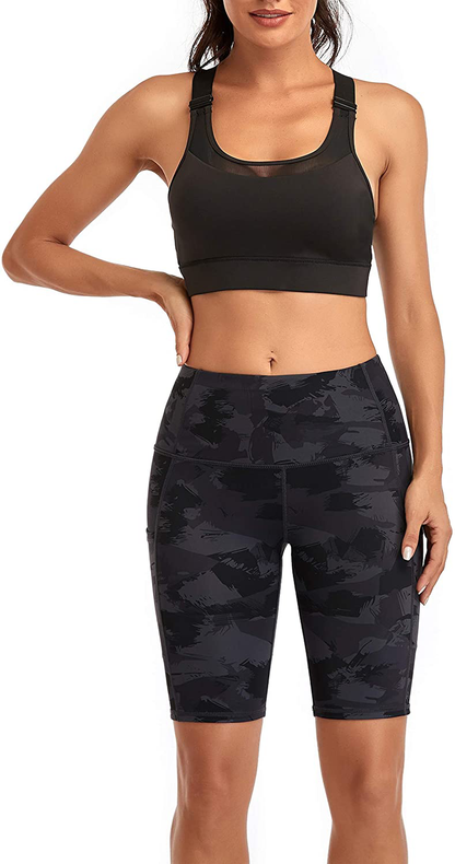Oalka Women'S Short Yoga Side Pockets High Waist Workout Running Shorts Apparel & Accessories > Clothing > Shorts Kylie Max   