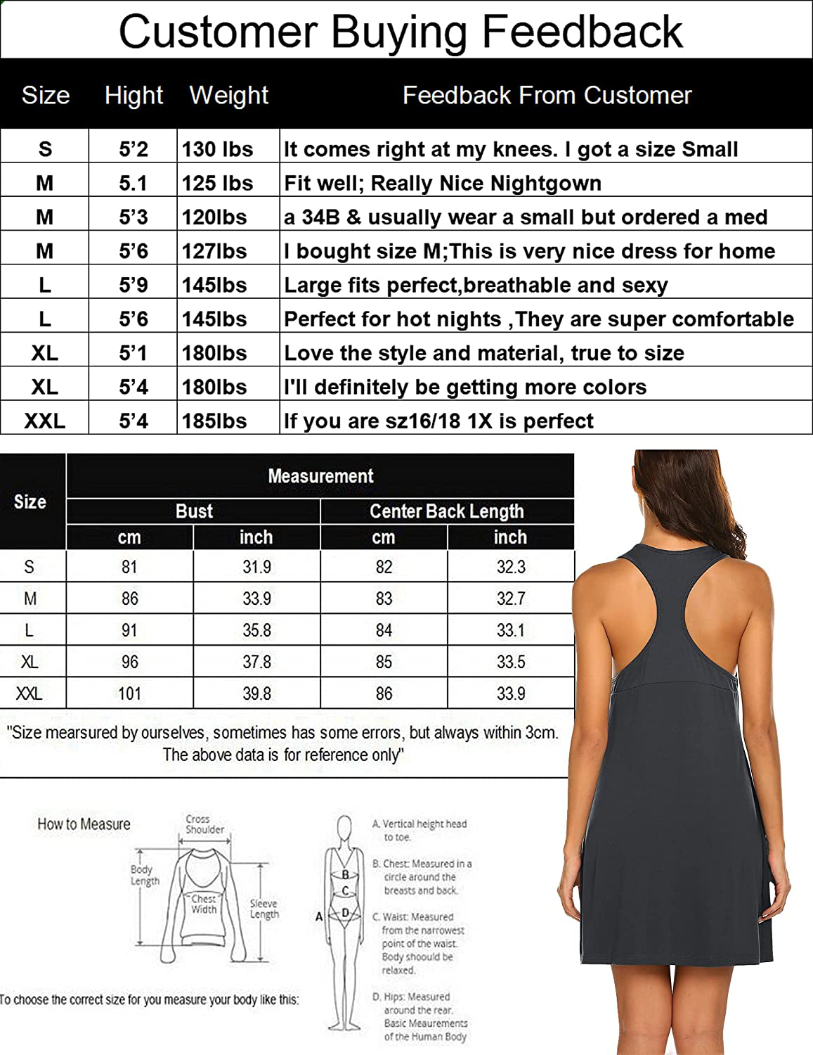 Avidlove Sleepwear for Women Tank Nightgown Chemise Racerback Sleeveless Sleep Dress Apparel & Accessories > Clothing > Sleepwear & Loungewear > Nightgowns Kylie Max   