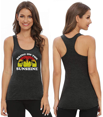 Bealatt Day Drinkin’ Casual Tank Tops Funny Letters Print Vest T-Shirt, Cute Drinking Shirt Tank for Women Apparel & Accessories > Clothing > Activewear Kylie Max   