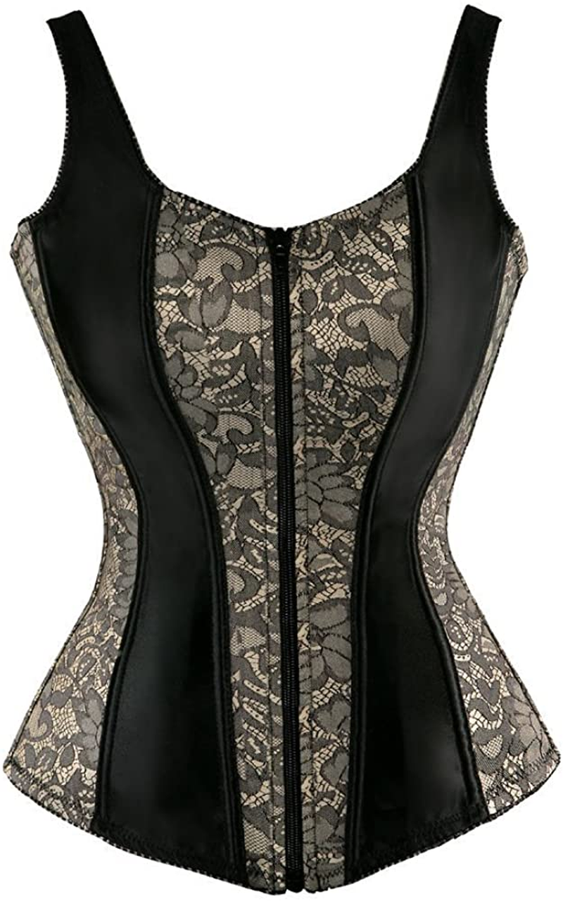 Blidece Women'S Sexy Boned Lace up Push up Shapewear Top Overbust Corset Bustier Apparel & Accessories > Clothing > Underwear & Socks > Lingerie Blidece Grey 2 Large 