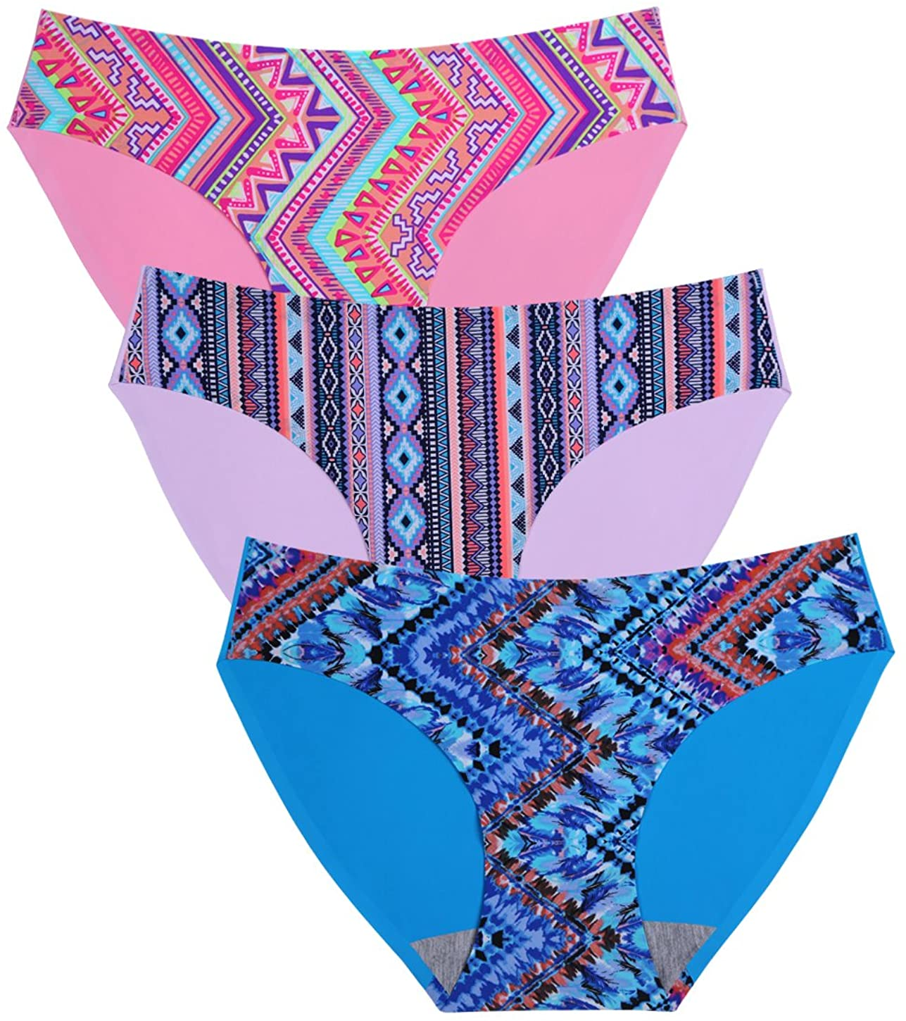Wealurre Seamless Underwear Invisible Bikini No Show Nylon Spandex Women Panties Apparel & Accessories > Clothing > Underwear & Socks > Underwear Wealurre Color Small 