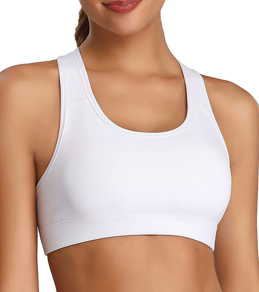 Oalka Women'S Racerback Sports Fitness Support Workout Running Bras Apparel & Accessories > Clothing > Underwear & Socks > Bras Kylie Max   