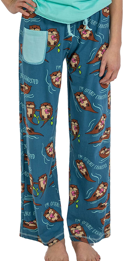 Lazy One Fitted Pajamas for Women, Cute Pajama Pants and Top Separates Apparel & Accessories > Clothing > Sleepwear & Loungewear > Pajamas Kylie Max   