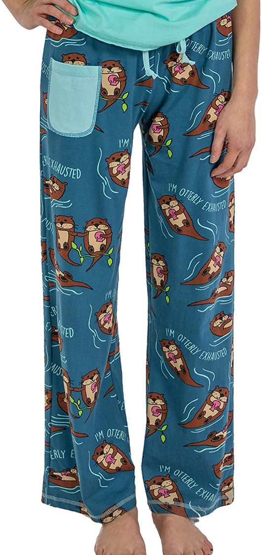 Lazy One Fitted Pajamas for Women, Cute Pajama Pants and Top Separates Apparel & Accessories > Clothing > Sleepwear & Loungewear > Pajamas Kylie Max   