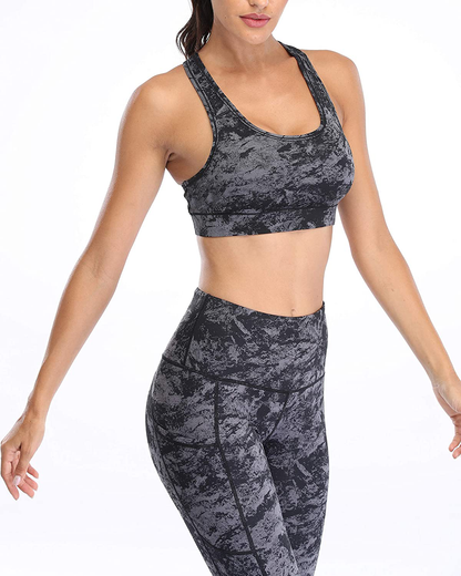 Oalka Women'S Racerback Sports Fitness Support Workout Running Bras Apparel & Accessories > Clothing > Underwear & Socks > Bras Kylie Max   