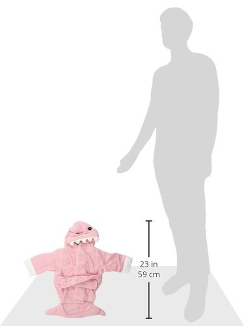 Baby Aspen "Let the Fin Begin" Shark Robe, Pink, 0-9 Months Apparel & Accessories > Clothing > Sleepwear & Loungewear > Robes Kylie Max   