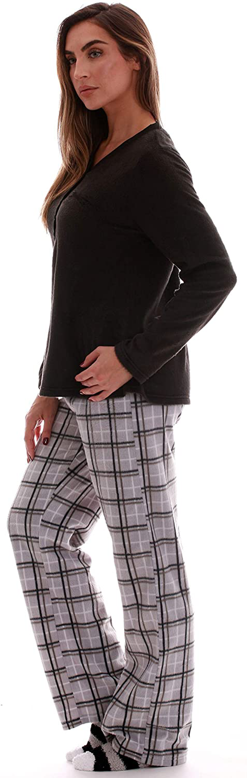 Just Love Women’s Ultra-Soft Pajama Pant Set with Matching Fuzzy Socks Apparel & Accessories > Clothing > Sleepwear & Loungewear > Pajamas Just Love   