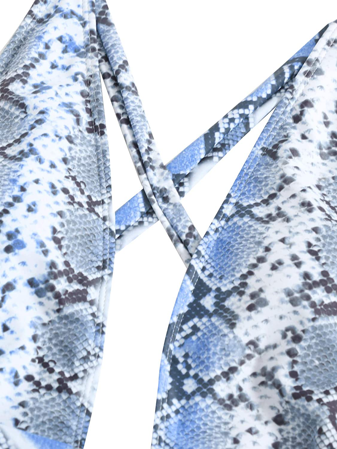 Sweatyrocks Women'S Sexy Bathing Suits Criss Cross Tie Knot Front Deep V Open Back Leopard One Piece Swimwear Apparel & Accessories > Clothing > Swimwear Kylie Max   