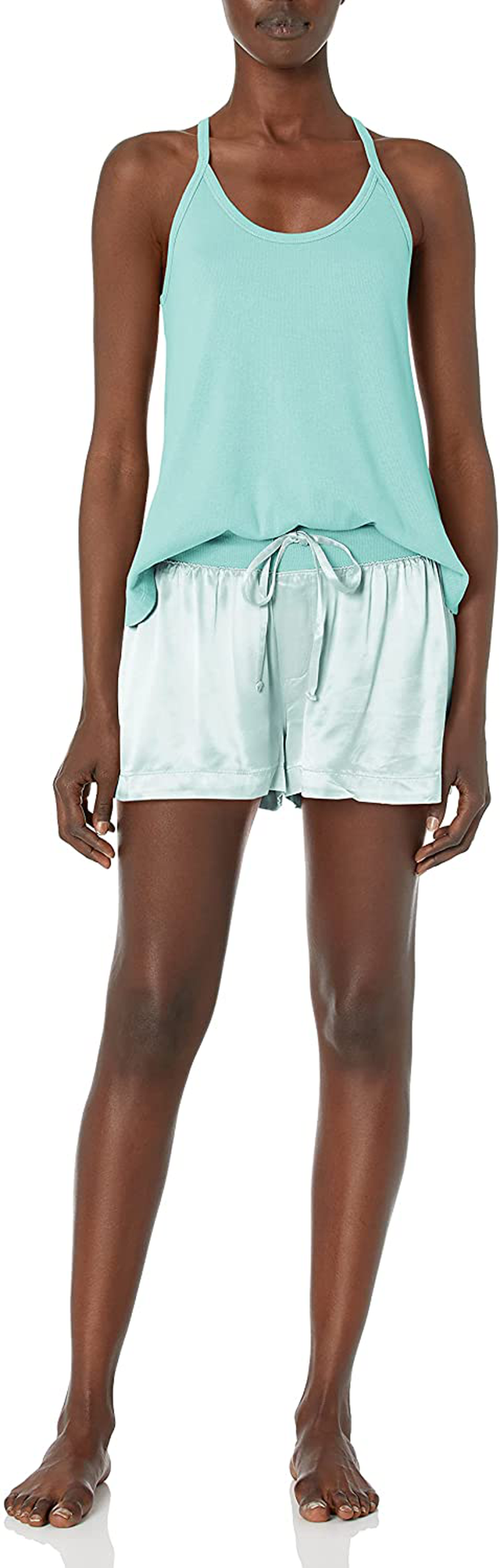 PJ Harlow Women'S Cami/Mikel, Aqua, X-Small Apparel & Accessories > Clothing > Sleepwear & Loungewear Kylie Max   