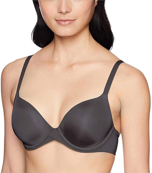 Maidenform Women's One Fab Fit Modern Demi Lightly Padded Convertible Underwire T-Shirt Bra Dm7543 Apparel & Accessories > Clothing > Underwear & Socks > Bras Maidenform Black 32A 