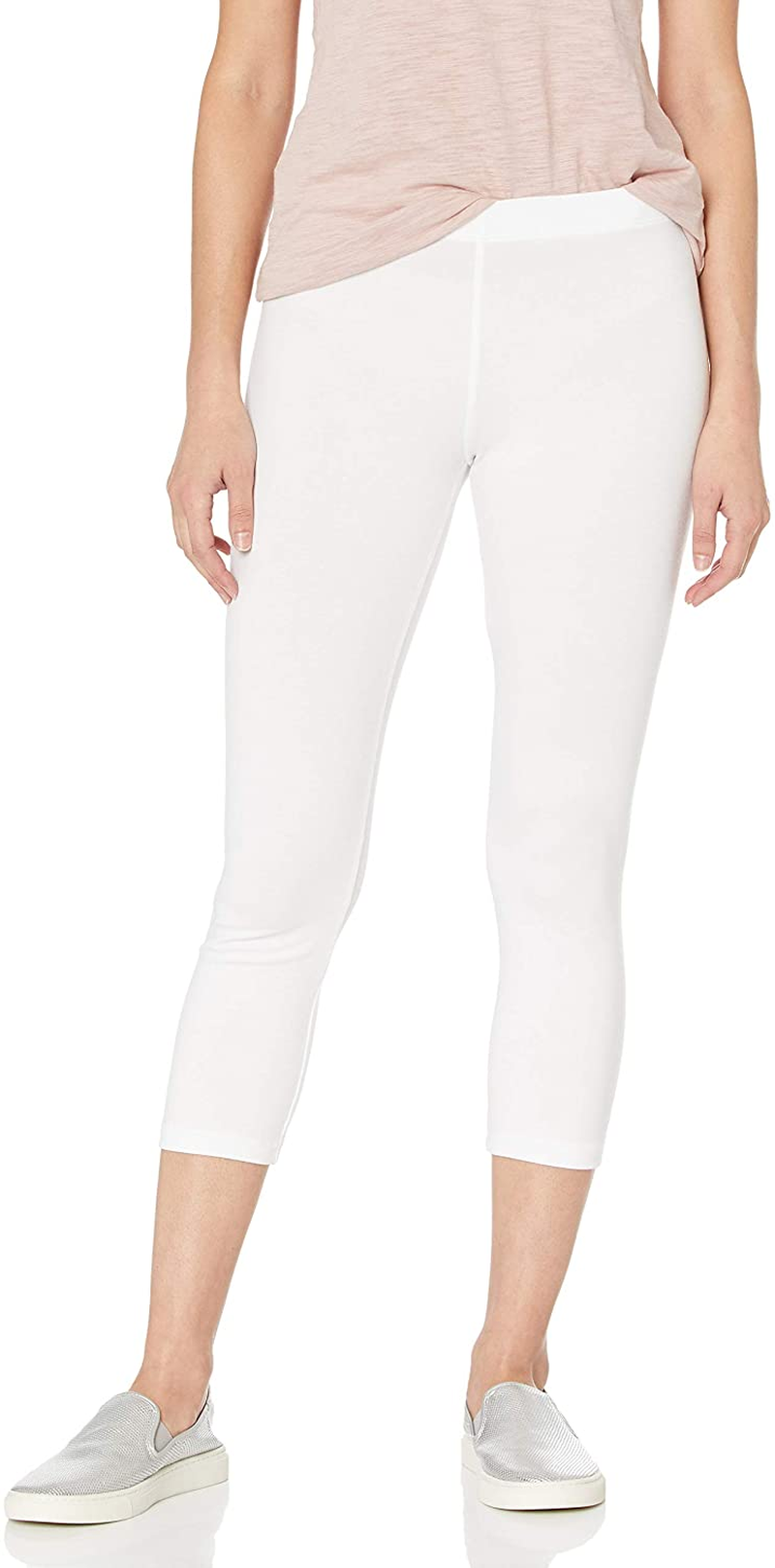 No Nonsense Women'S Cotton Capri Legging Apparel & Accessories > Clothing > Underwear & Socks > Shapewear No Nonsense White 2X 