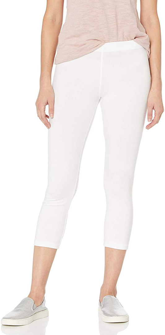 No Nonsense Women'S Cotton Capri Legging Apparel & Accessories > Clothing > Underwear & Socks > Shapewear No Nonsense White 2X 