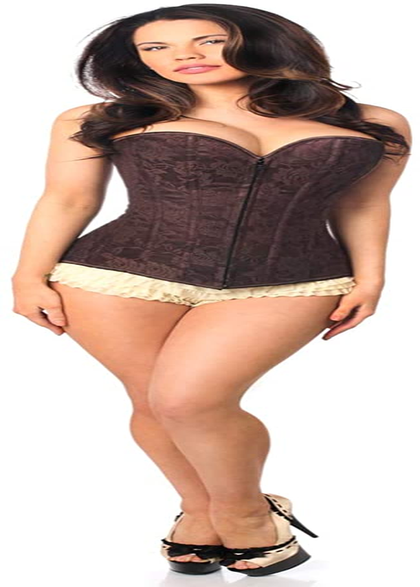 Daisy Corsets Lavish Dark Grey Lace Overbust Corset Apparel & Accessories > Clothing > Underwear & Socks > Lingerie Daisy corsets   