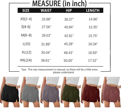 AUTOMET Womens Athletic Shorts High Waisted Running Shorts Casual Summer Workout Shorts Gym Elastic Sporty Shorts Apparel & Accessories > Clothing > Shorts Kylie Max   