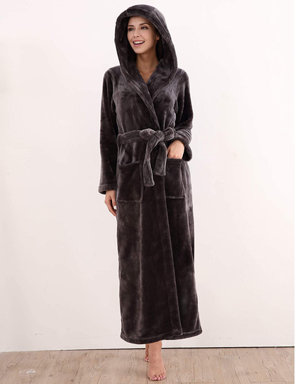 Richie House Women'S Plush Soft Warm Fleece Bathrobe Robe RH1591 Apparel & Accessories > Clothing > Sleepwear & Loungewear > Robes Kylie Max   