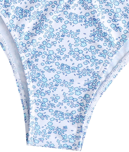 SOLY HUX Women's Floral Print Tie Front Bikini Bathing Suit 2 Piece Swimsuits Apparel & Accessories > Clothing > Swimwear KYLIE MAX   