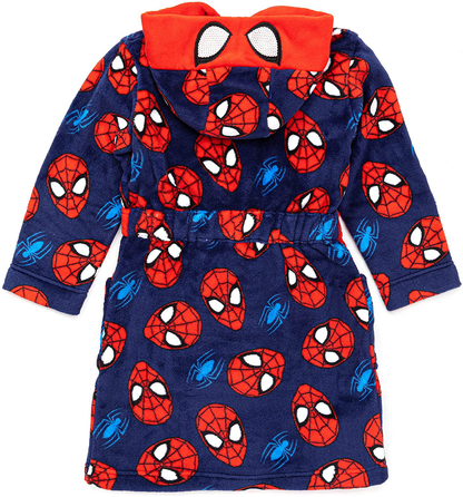 Marvel Spider-Man Dressing Gown Boys Kids Cosplay Pyjamas Robe Apparel & Accessories > Clothing > Sleepwear & Loungewear > Robes Kylie Max   