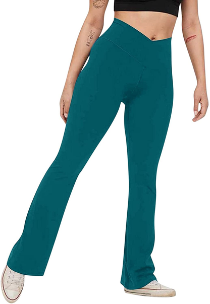 Burband Womens Bootcut Yoga Pants Tummy Control Non See through High Waisted Lounge Pants Bootleg Work Pants Dress Pants Apparel & Accessories > Clothing > Underwear & Socks > Shapewear Burband   