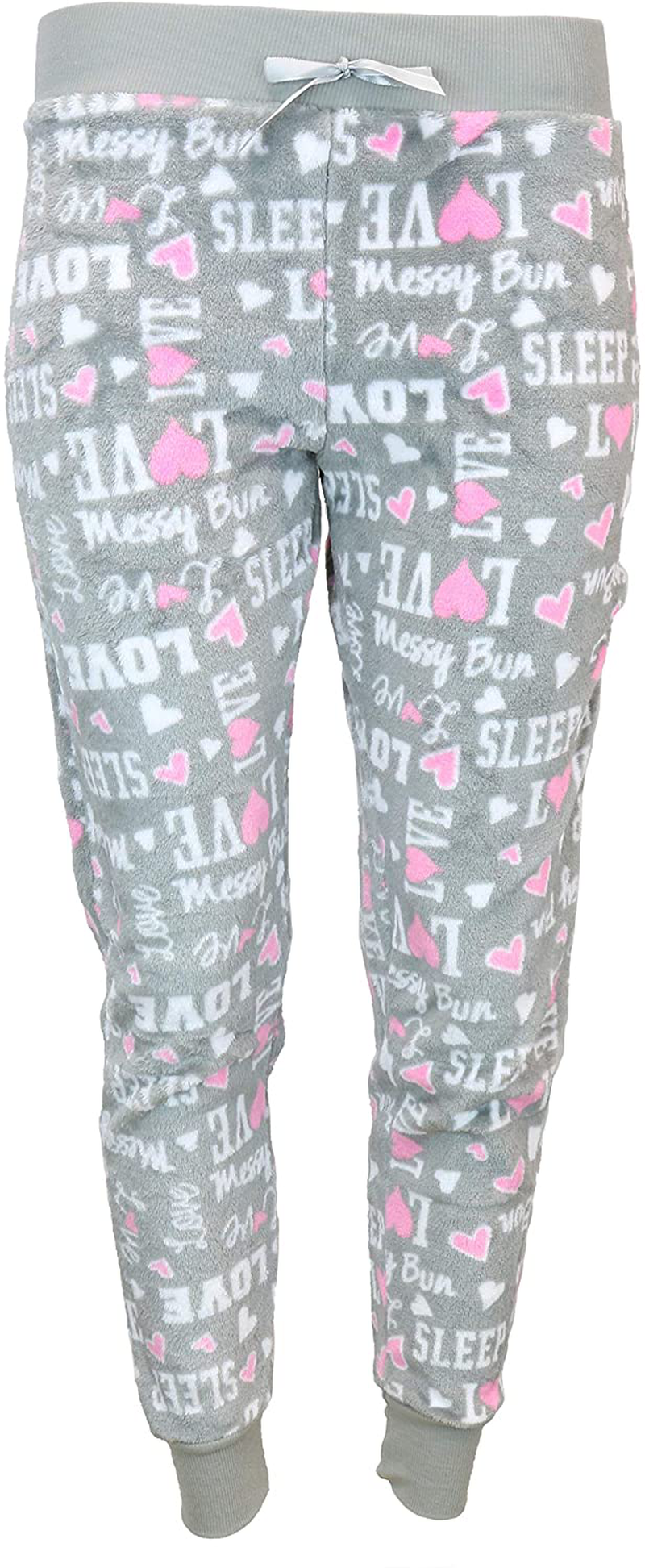 Em & Alfie Women'S plus Size Super Fuzzy Plush Jogger Pajama Pants Apparel & Accessories > Clothing > Sleepwear & Loungewear > Pajamas Kylie Max   
