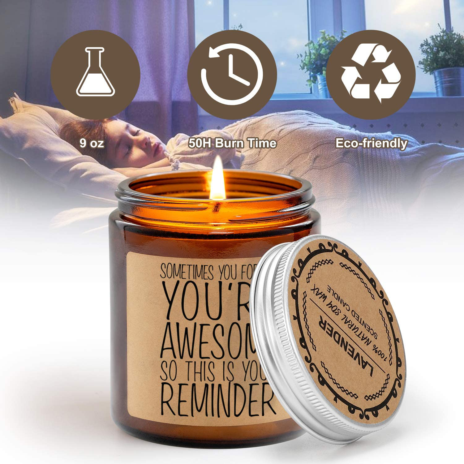 GSPY Scented Candles - Thank You Gifts, Appreciation Gifts, Relaxing Gifts for Women, Gifts for Her - Best Friend, Friends Gifts - Christmas, Birthday Gifts for Mom, Wife, Daughter, Coworker, Nurse Arts & Entertainment > Party & Celebration > Gift Giving GSPY   