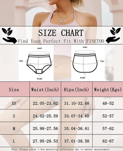 FINETOO Women'S Cotton Panties Lace Bikini Breathable Brief Sexy Hipster Womens Underwear Cheeky 6 Pack XS-L Apparel & Accessories > Clothing > Underwear & Socks > Underwear KYLIE MAX   