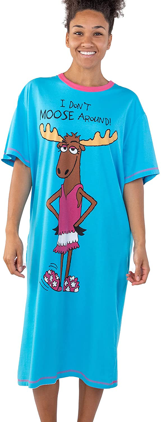 Lazy One Nightshirts for Women, Animal Designs Apparel & Accessories > Clothing > Sleepwear & Loungewear > Nightgowns Kylie Max   