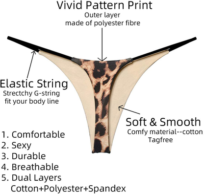 Cotton Thongs for Women Sexy Seamless Woman G String Panties 3 Pack Set Apparel & Accessories > Clothing > Underwear & Socks > Underwear KYLIE MAX   