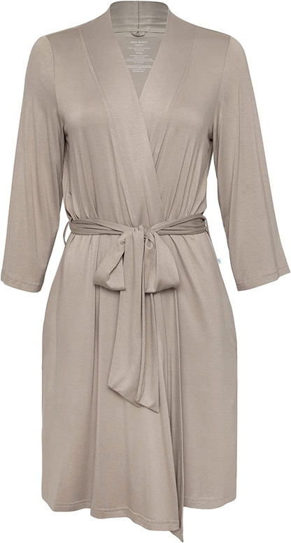 Posh Peanut Mommy Robe for Maternity, Labor Delivery Soft Nursing Lounge Wear, Viscose from Bamboo Apparel & Accessories > Clothing > Sleepwear & Loungewear > Robes Posh Peanut Taupe XX-Large 