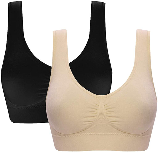 Women'S Comfort Workout Sports Bra Low-Impact Activity Sleep Bras Apparel & Accessories > Clothing > Underwear & Socks > Bras Kylie Max   