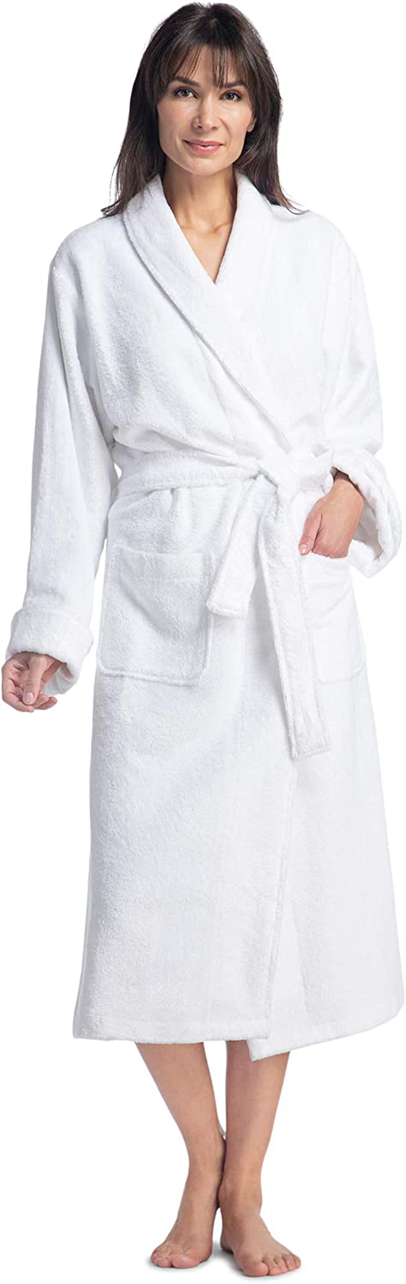Fishers Finery Womens Premier Ecofabric Turkish Style Terry Spa Robe Ultra Plush Apparel & Accessories > Clothing > Sleepwear & Loungewear > Robes Kylie Max   