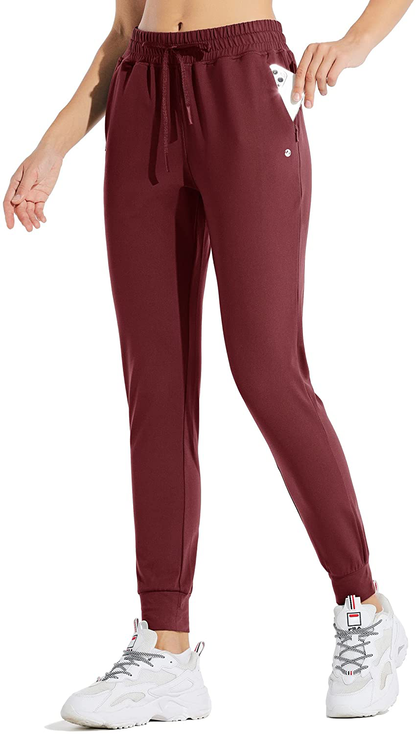 Willit Women'S Fleece Lined Joggers Warm Pants Running Thermal Sweatpants Winter Athletic Water Resistant with Pockets Apparel & Accessories > Clothing > Activewear Kylie Max   