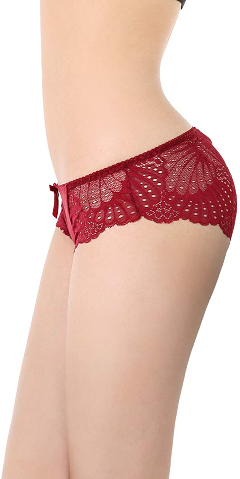 LEVAO Womens Bikini Panties Underwear Lace Hipster Seamless Sexy Hi Cuts Pack 6 Apparel & Accessories > Clothing > Underwear & Socks > Underwear LEVAO   