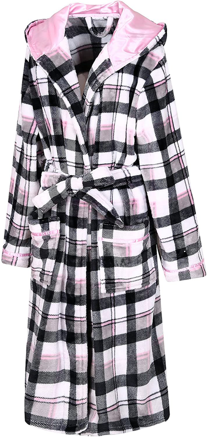 Richie House Women'S Plush Soft Warm Fleece Bathrobe Robe RH1591 Apparel & Accessories > Clothing > Sleepwear & Loungewear > Robes Richie House   