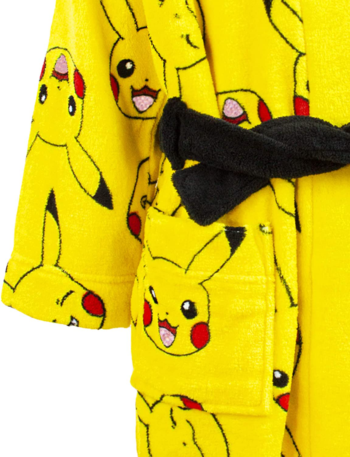 Pokemon Dressing Gown Boys Girls Pikachu Kids Pocket Bathrobe Apparel & Accessories > Clothing > Sleepwear & Loungewear > Robes Kylie Max   