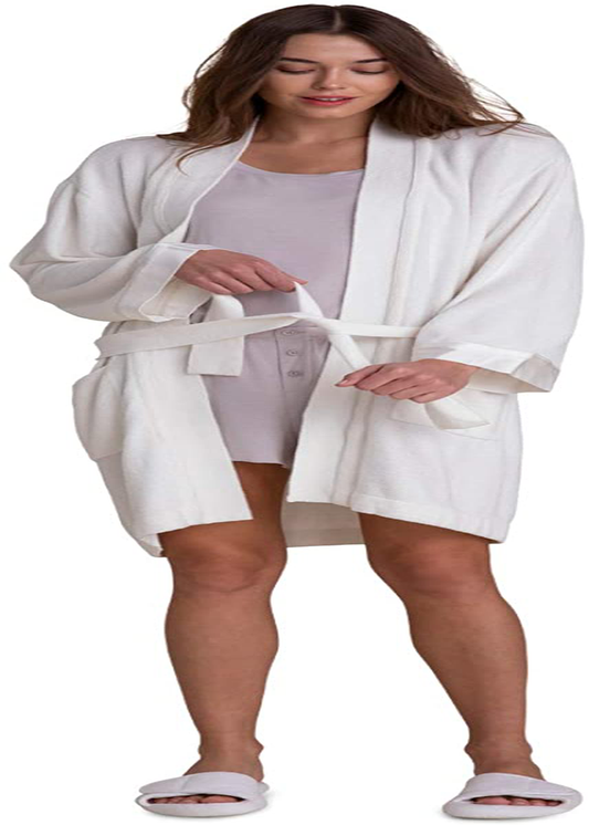 Barefoot Dreams Cozychic Ultra Lite Luxury Spa Set, Wedding Gift Apparel & Accessories > Clothing > Sleepwear & Loungewear > Robes Barefoot Dreams Pearl Small 