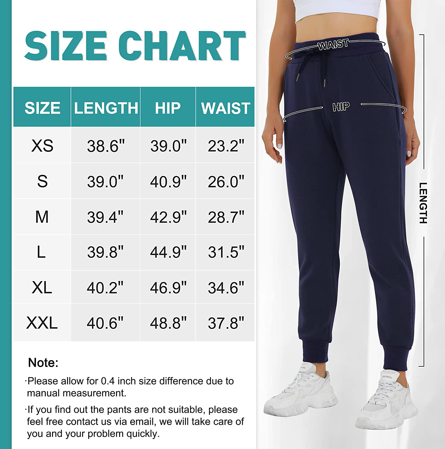 Heathyoga Fleece Lined Joggers for Women Thermal Sweatpants for Women Joggers with Pockets Workout Pants Running Pants Apparel & Accessories > Clothing > Activewear Kylie Max   