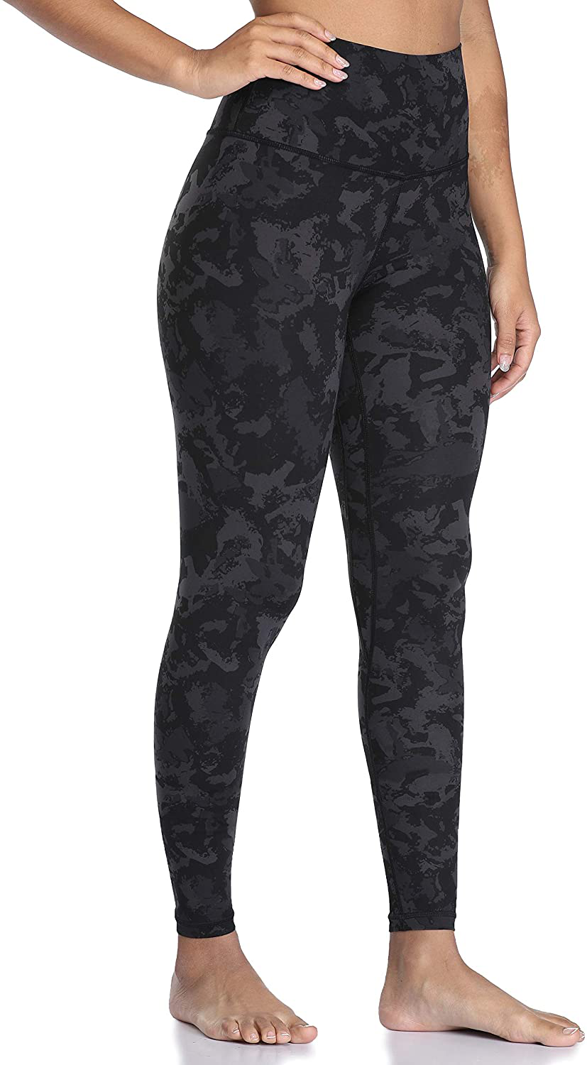 Colorfulkoala Women's High Waisted Pattern Leggings Full-length Yoga Pants Apparel & Accessories > Clothing > Activewear Colorfulkoala Abstract Camo Grey Small 