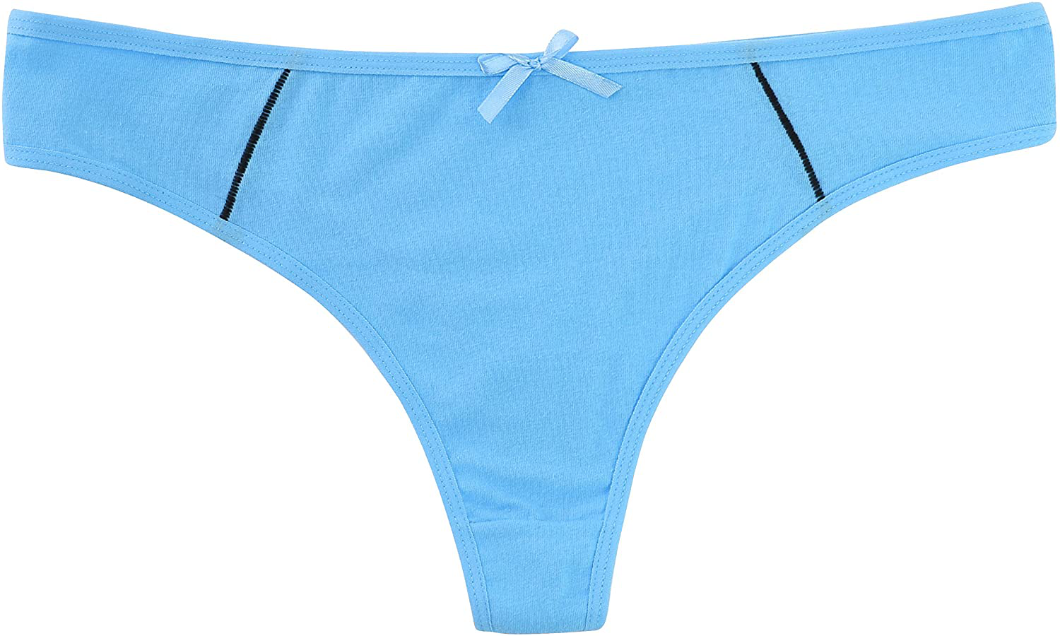 ELACUCOS 6 Pack Women's Thongs Cotton Breathable Panties Bikini Underwear Apparel & Accessories > Clothing > Underwear & Socks > Underwear ELACUCOS   