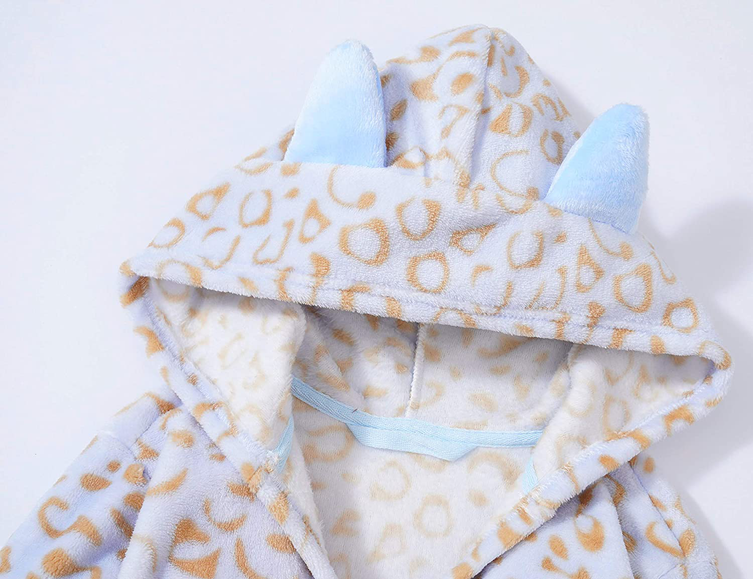 Leopard Cat Robe for Girls Fleece Toddler Kids Teen Hooded Bathrobe Size 4T - 18 Apparel & Accessories > Clothing > Sleepwear & Loungewear > Robes Kylie Max   