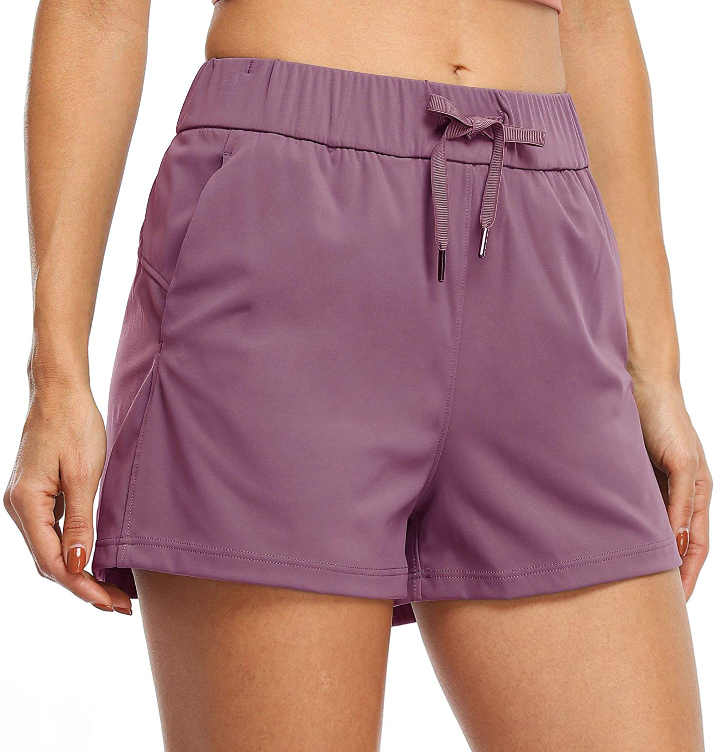 Willit Women'S Yoga Lounge Shorts Hiking Active Running Workout Shorts Comfy Travel Casual Shorts with Pockets 2.5" Apparel & Accessories > Clothing > Shorts Kylie Max   
