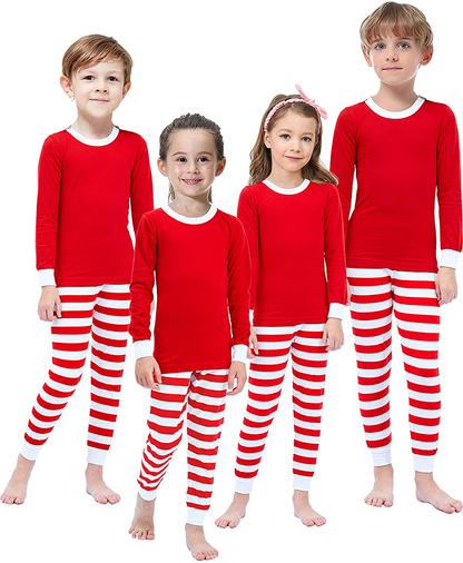 Matching Family Pajamas for Women Men Christmas Red Striped Jammies Holiday Cotton Pjs Clothes Mum and Dad Pyjamas Apparel & Accessories > Clothing > Sleepwear & Loungewear > Pajamas Kylie Max   